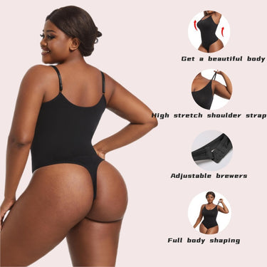 Enhanced triangle jumpsuit thong